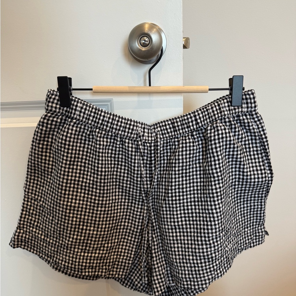 Classic Black and White Gingham Women's Shorts
